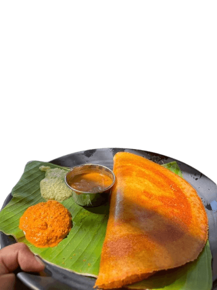 A plate of dosa